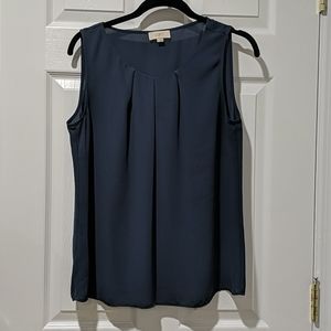 LOFT Outlet Pleat Neck Shell